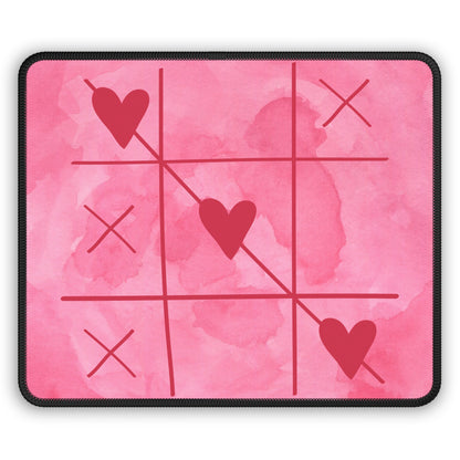 Tic-Tac-LOVE Mouse Pad – The Winning Move Is Always Heart