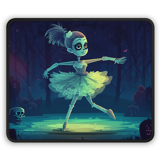 Bone Ballerina Mouse Pad – Pirouette Past the Graveyard