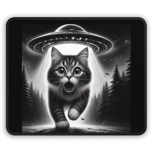 Abducted by Cuteness Mouse Pad – The Meowtrix Has You!
