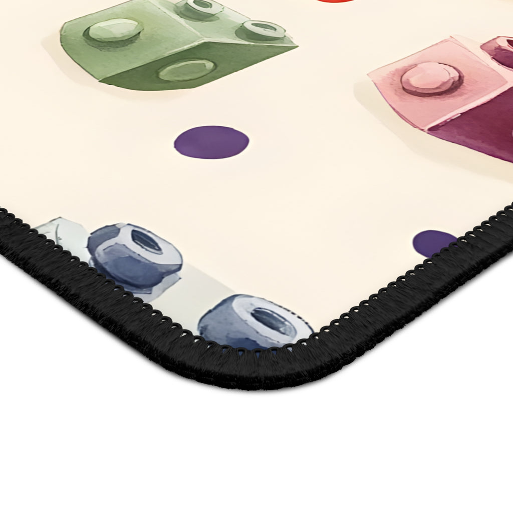 Pastel Blocks Mouse Pad – Watercolor Whimsy for Your Workspace
