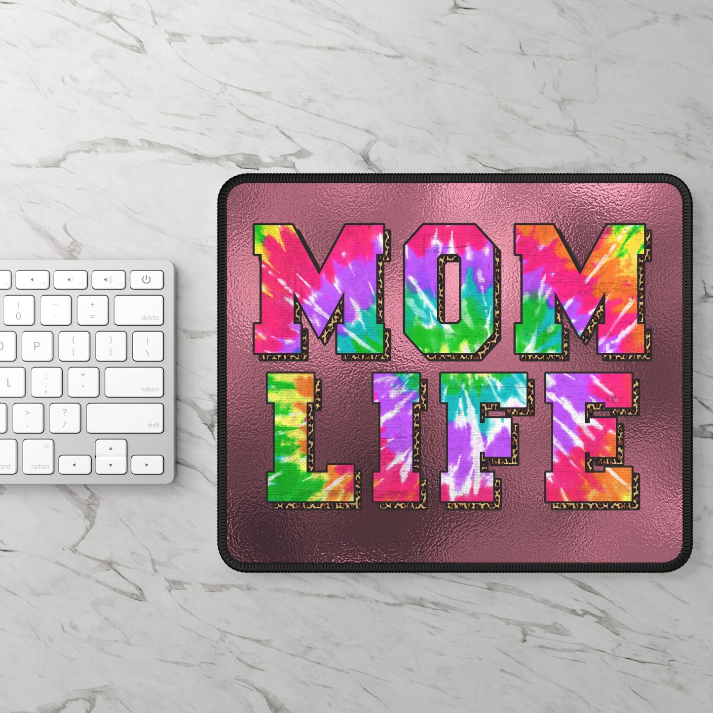 Mom Life Mouse Pad – Chaos, Coffee, and Clicks