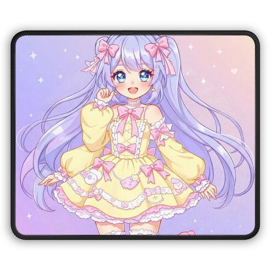 Kawaii Sparkle Princess Mouse Pad – Cute Clicks, Magical Vibes