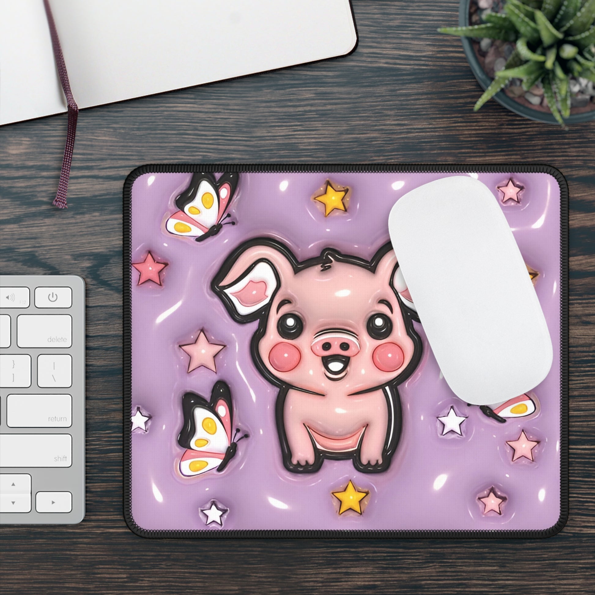 Oink & Sparkle Mouse Pad – Cutest Clicks in the Galaxy