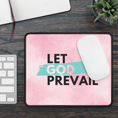 Let God Prevail Mouse Pad – Stay Focused, Stay Faithful