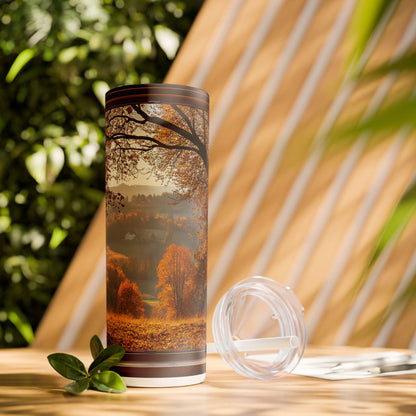 Amber Valley Tumbler – Where Tranquility Meets Twilight