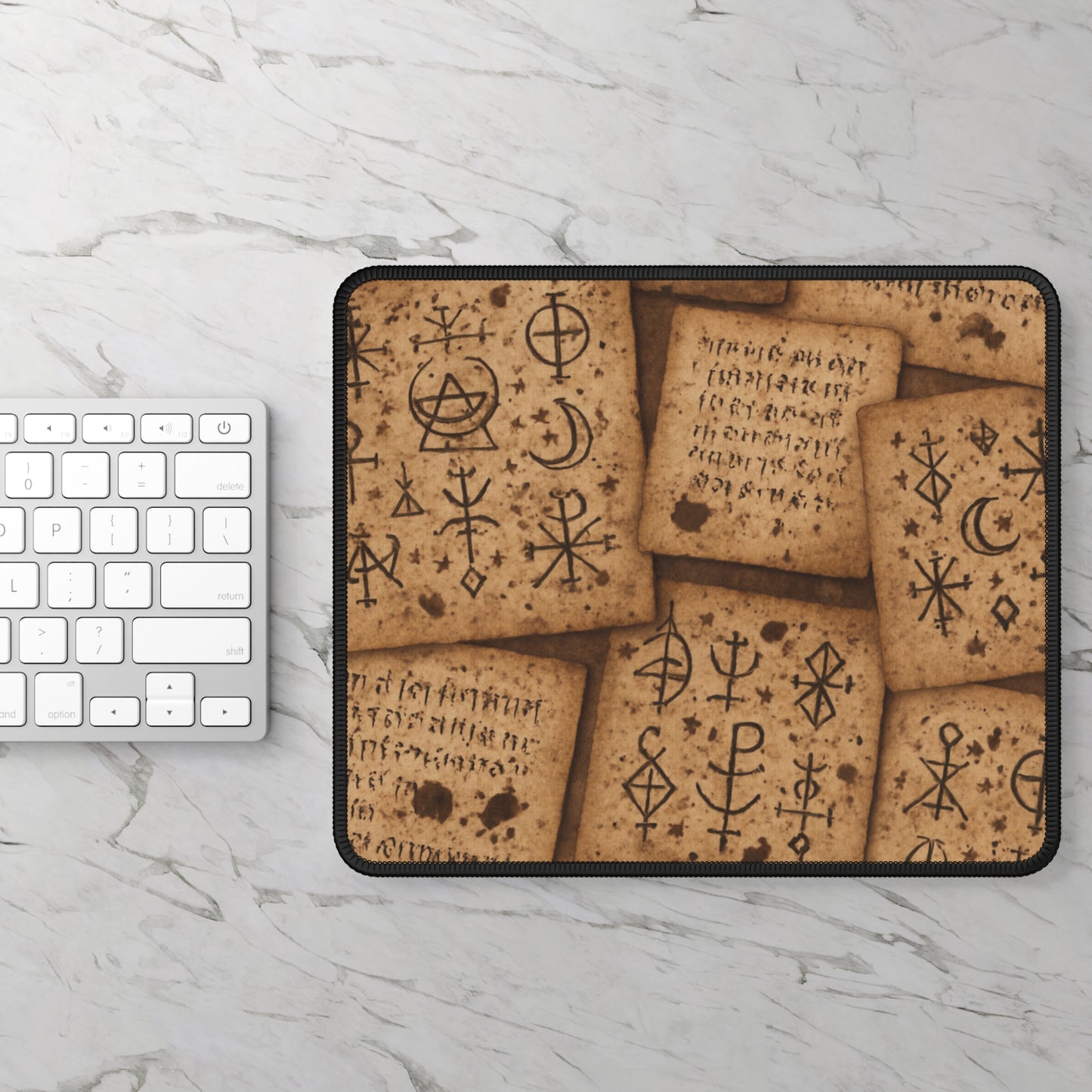 Scrolls of Arcana Mouse Pad – Where Every Symbol Unlocks a Hidden Power!