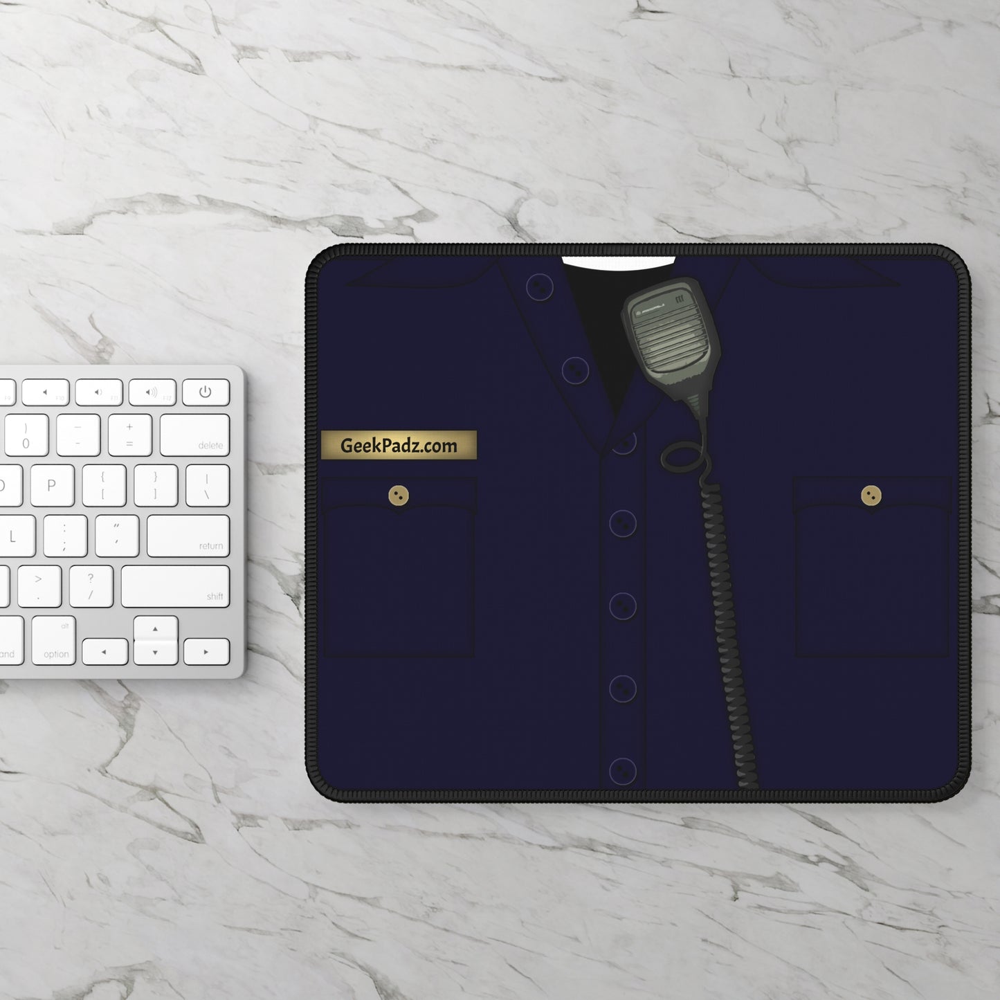 Midnight Patrol Mouse Pad – Police Blues with Radio Ready Style