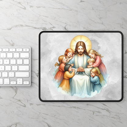 In His Care Mouse Pad – Celebrate Joy, Innocence, and Unconditional Love