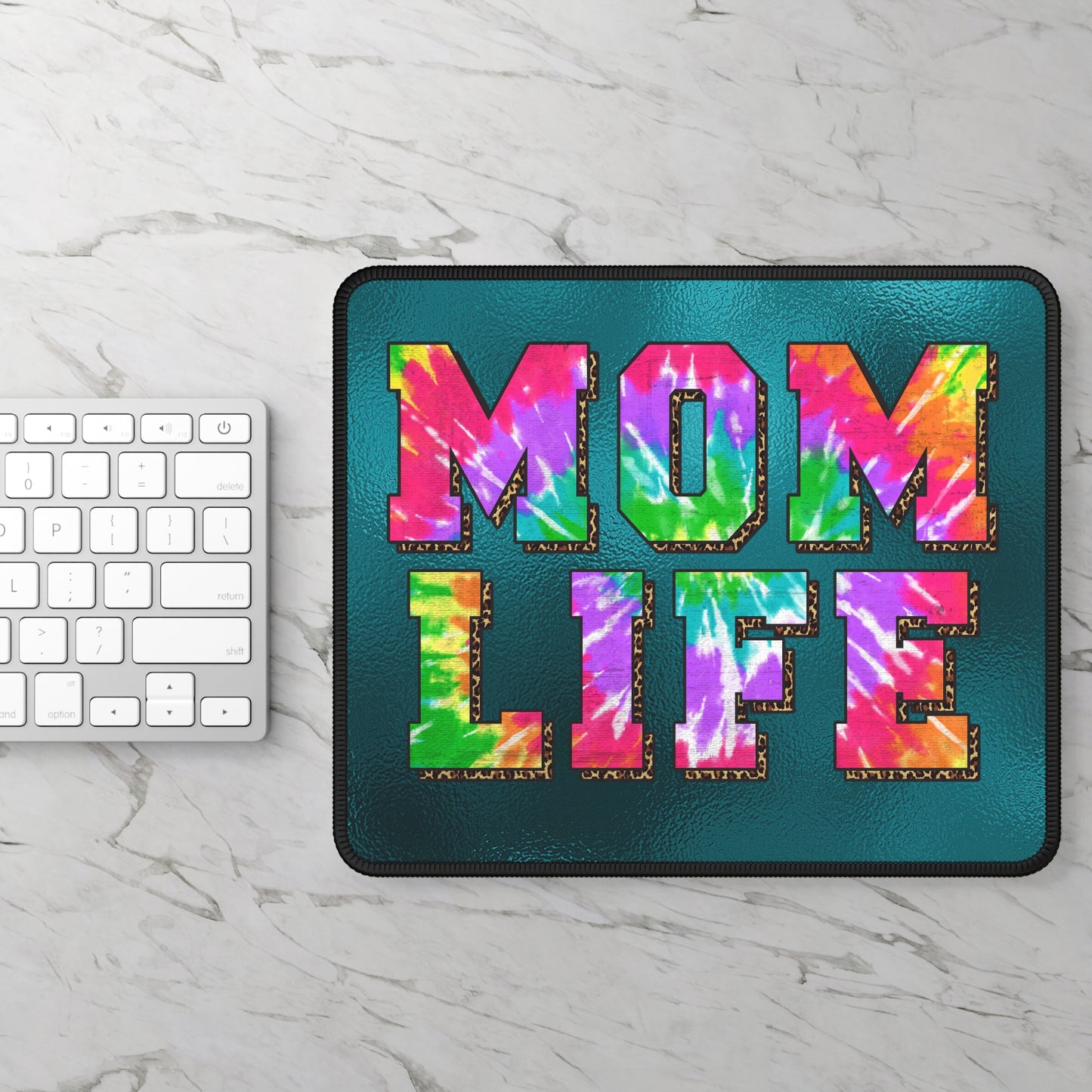 Mom Life Mouse Pad – Chaos, Coffee, and Clicks