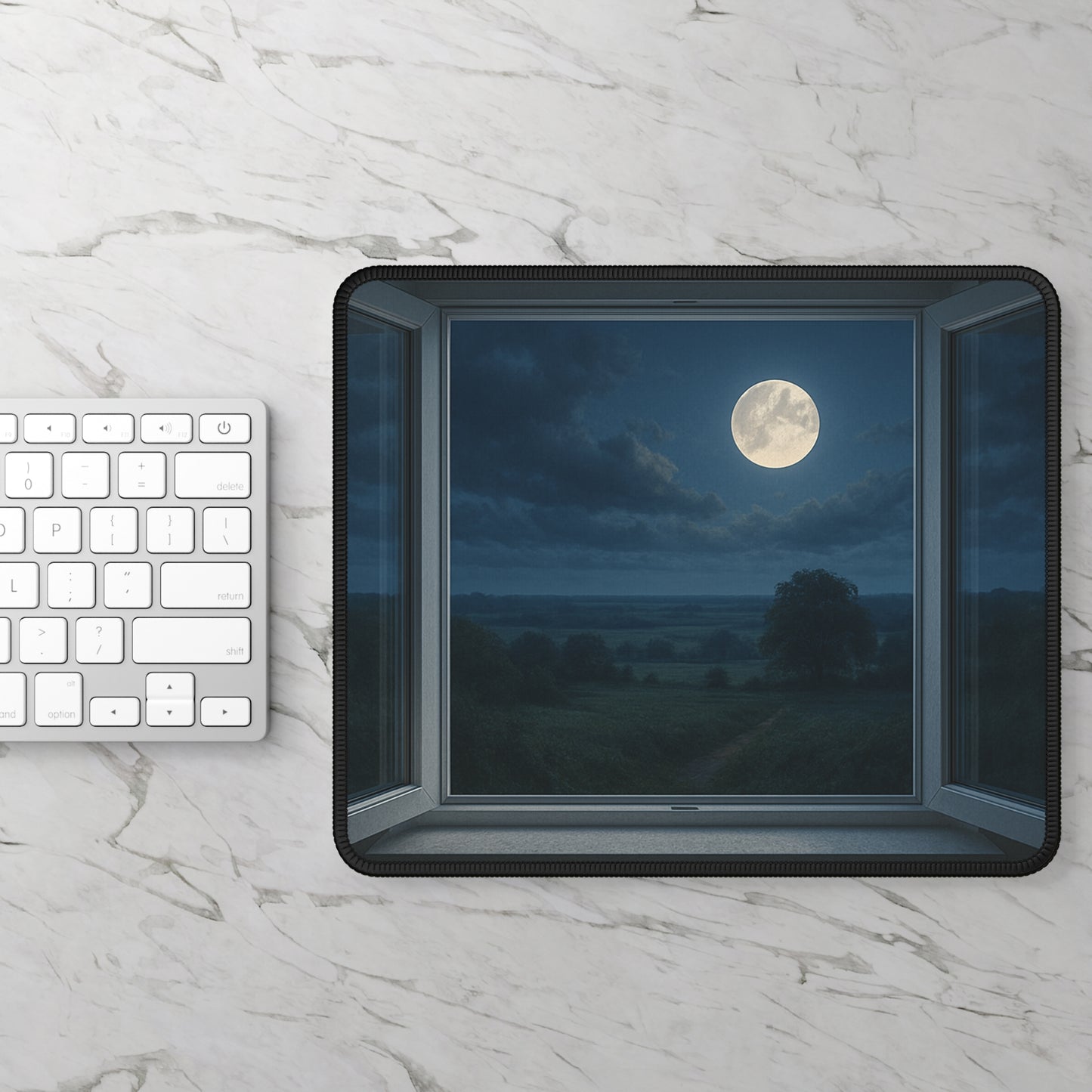 Moonlight View Mouse Pad – Serenity After Sundown