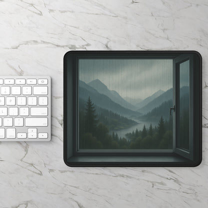 Misty Mountains Mouse Pad – Let the Rain Fall & the Calm Rise