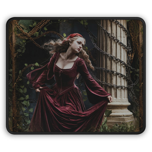 Step Back in Time with the Medieval Maiden Mouse Pad!