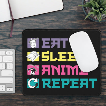 Eat Sleep Anime Repeat Mouse Pad – The Only Routine That Matters