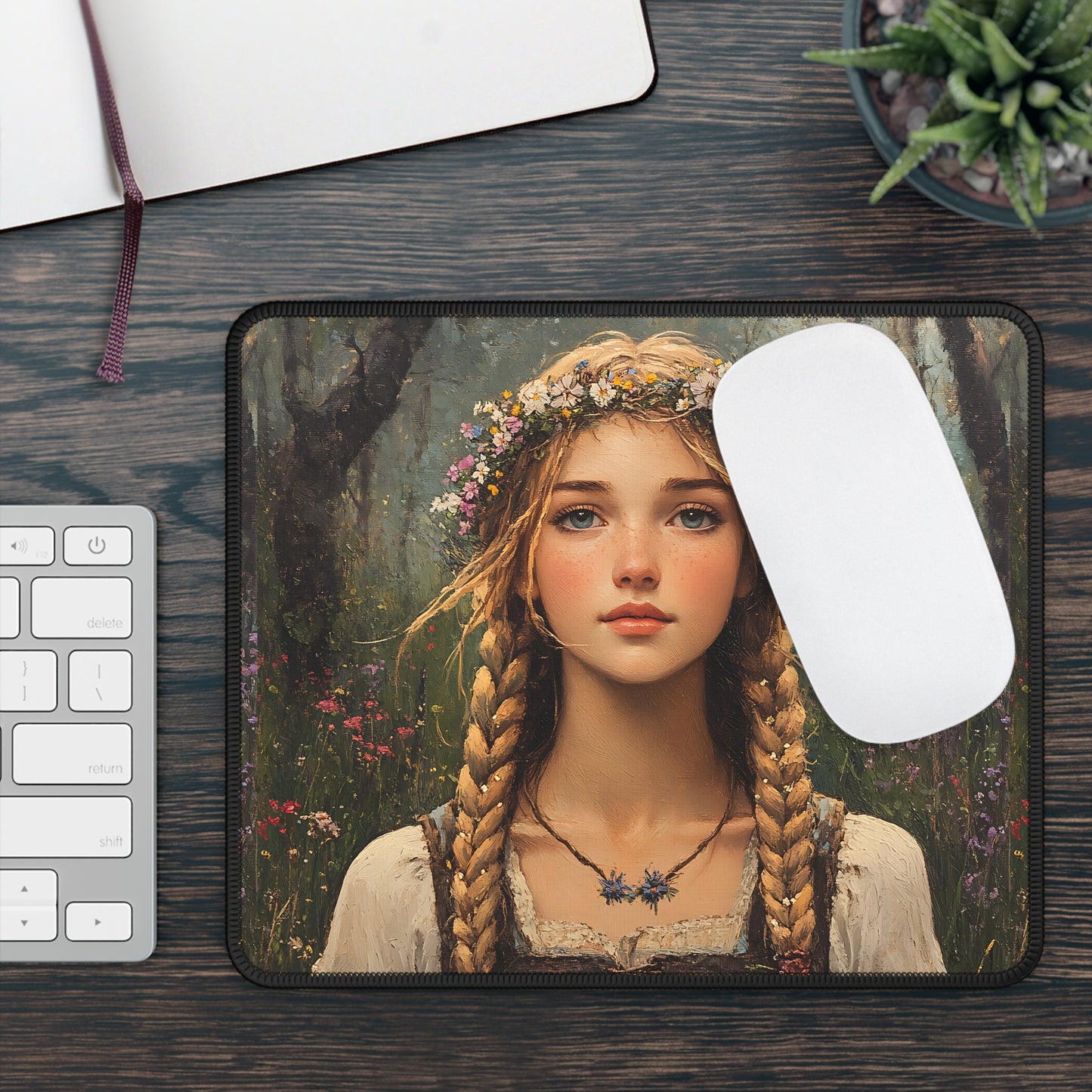 Maiden of the Meadows Mouse Pad – Grace Meets Gear