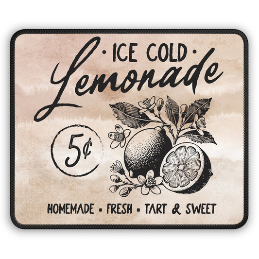 Ice Cold Lemonade Mouse Pad – A Zesty Splash of Summer for Your Desk