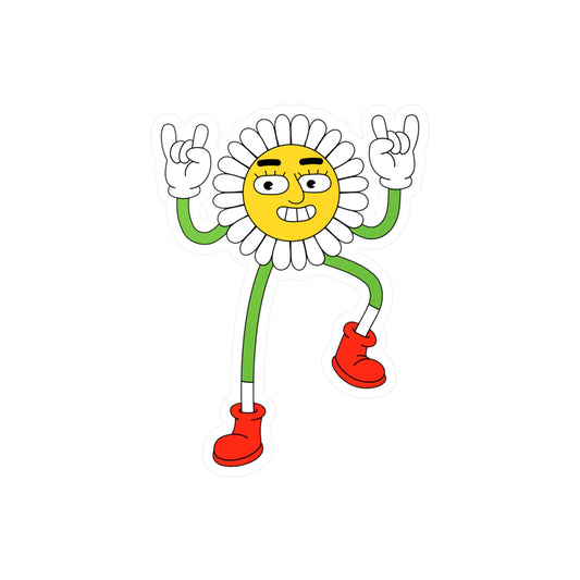 Rock On Daisy Rebel Kiss-Cut Decal