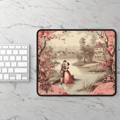 Lovers by the Lake Mouse Pad – A Stolen Moment in Time