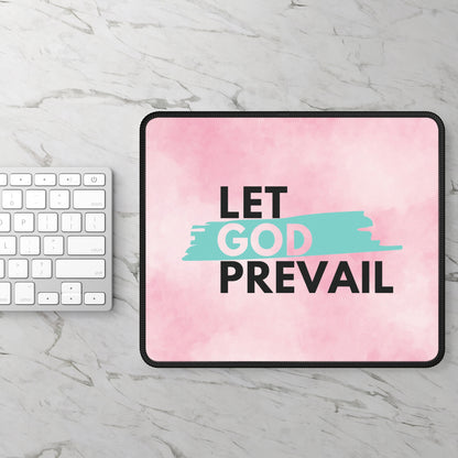 Let God Prevail Mouse Pad – Stay Focused, Stay Faithful