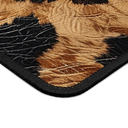 Cowhide Vibes Mouse Pad – Rugged Charm for the Rootinest Tootinest Desktops