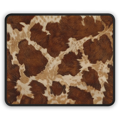 Cowhide Vibes Mouse Pad – Rugged Charm for the Rootinest Tootinest Desktops